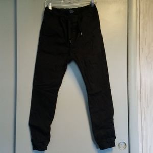 Black flex joggers